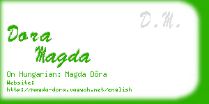 dora magda business card